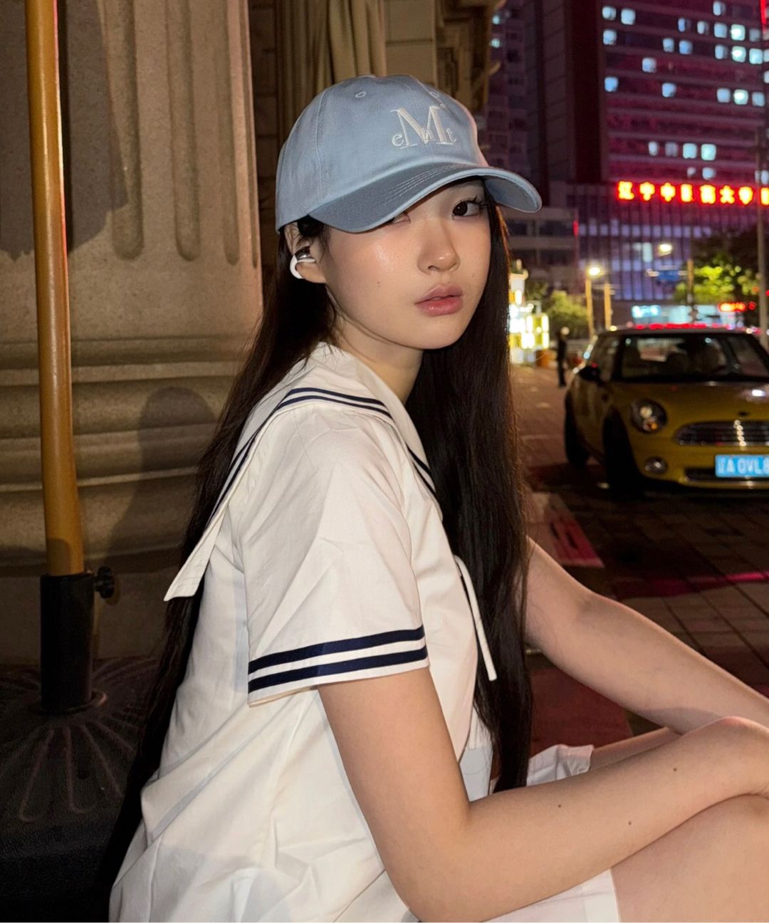 MUSINSA | MUCENT Signature ball cap (dying khaki)