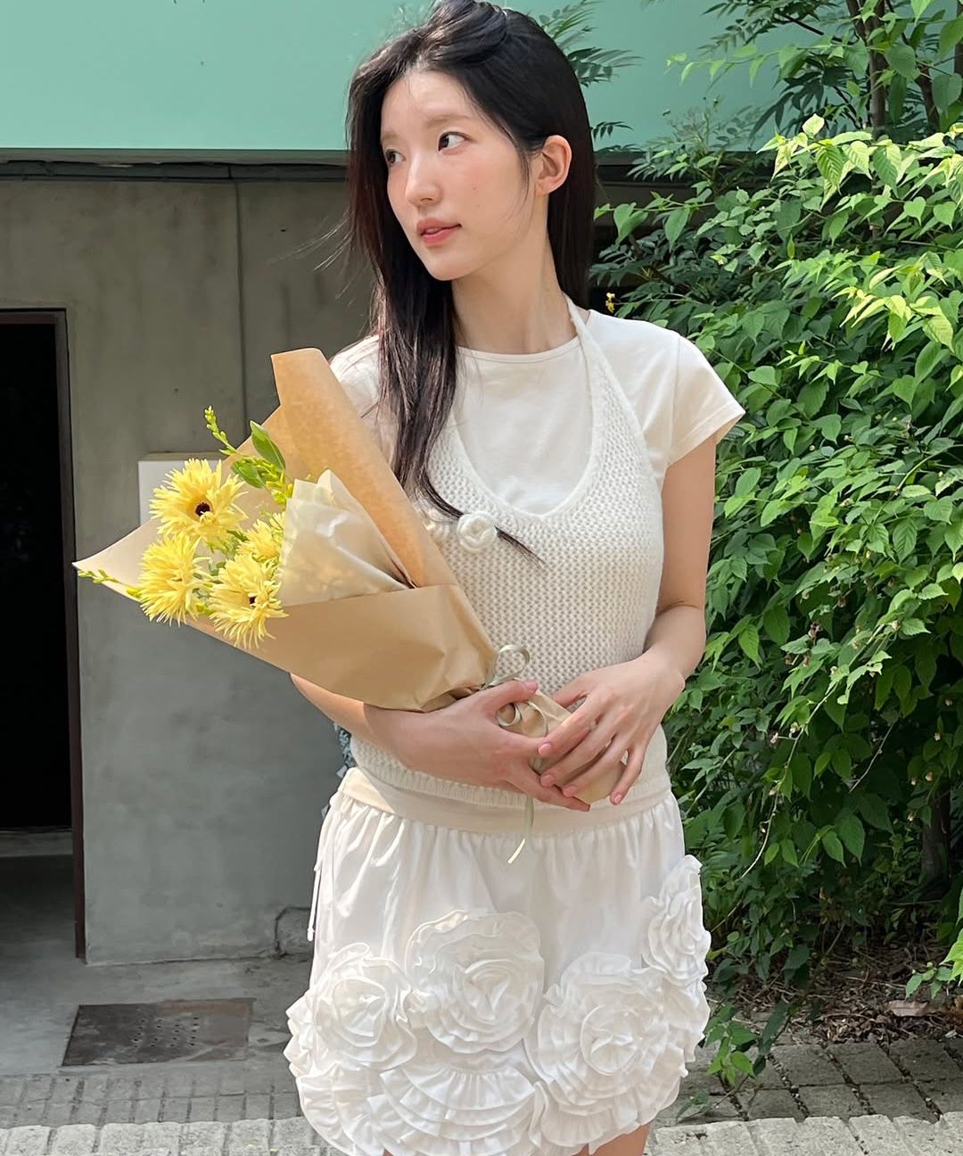 MUSINSA公式 | SINOON [Hearts2Hearts JUUN wearing] Rose Frill