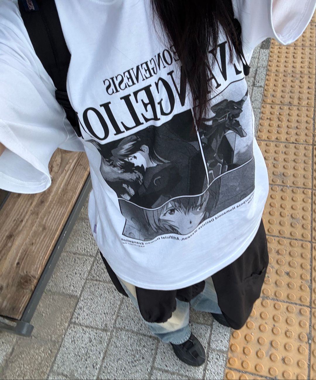 MUSINSA公式 | MAHAGRID EVA POSTER TEE BLACK(MG2EMMT519C)