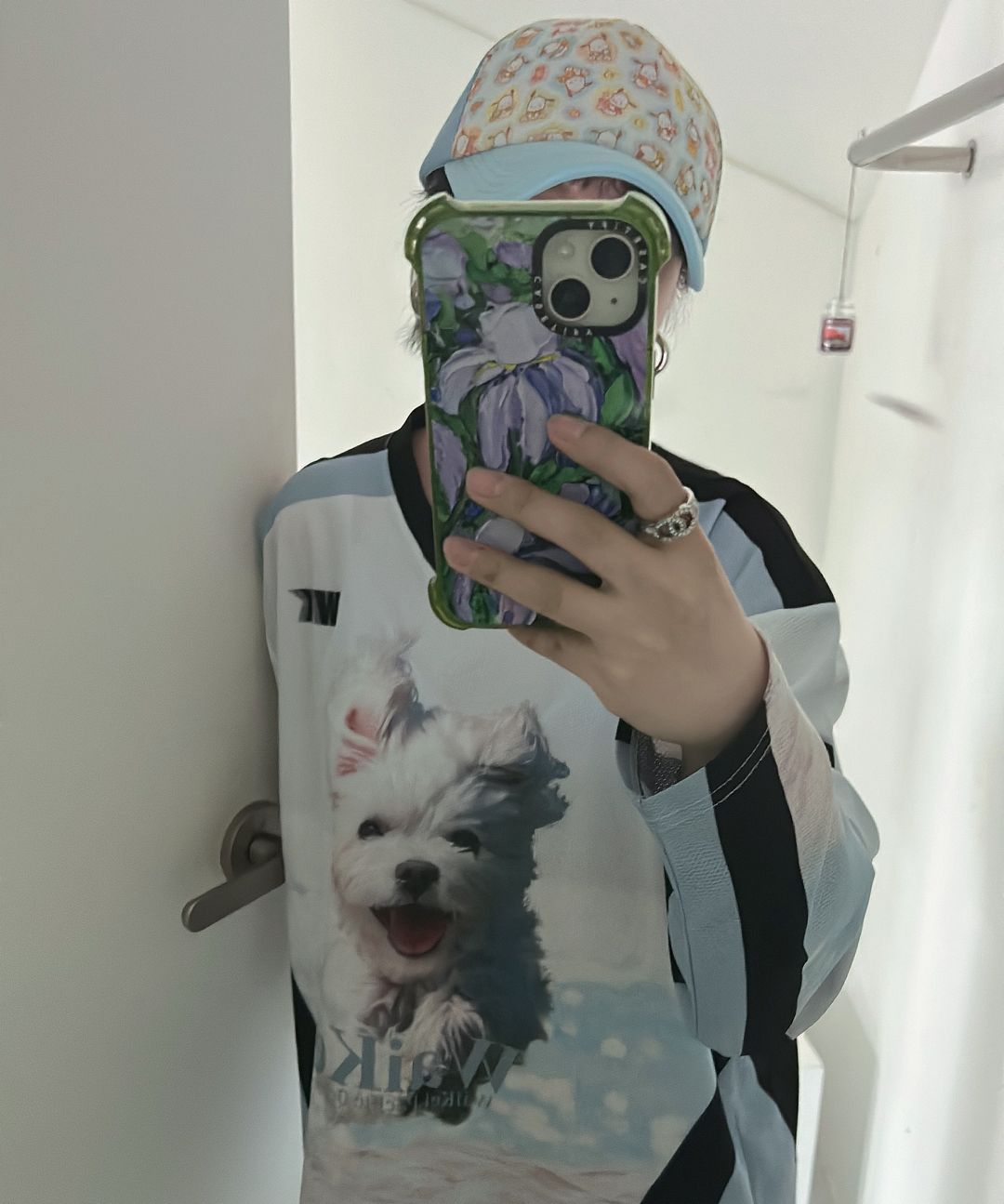 Tシャツ・カットソー Wai Kei Maltese cloud mesh jersey long sleeve t-shirt pink Designer fashion, Seoul-fully created | W Concept