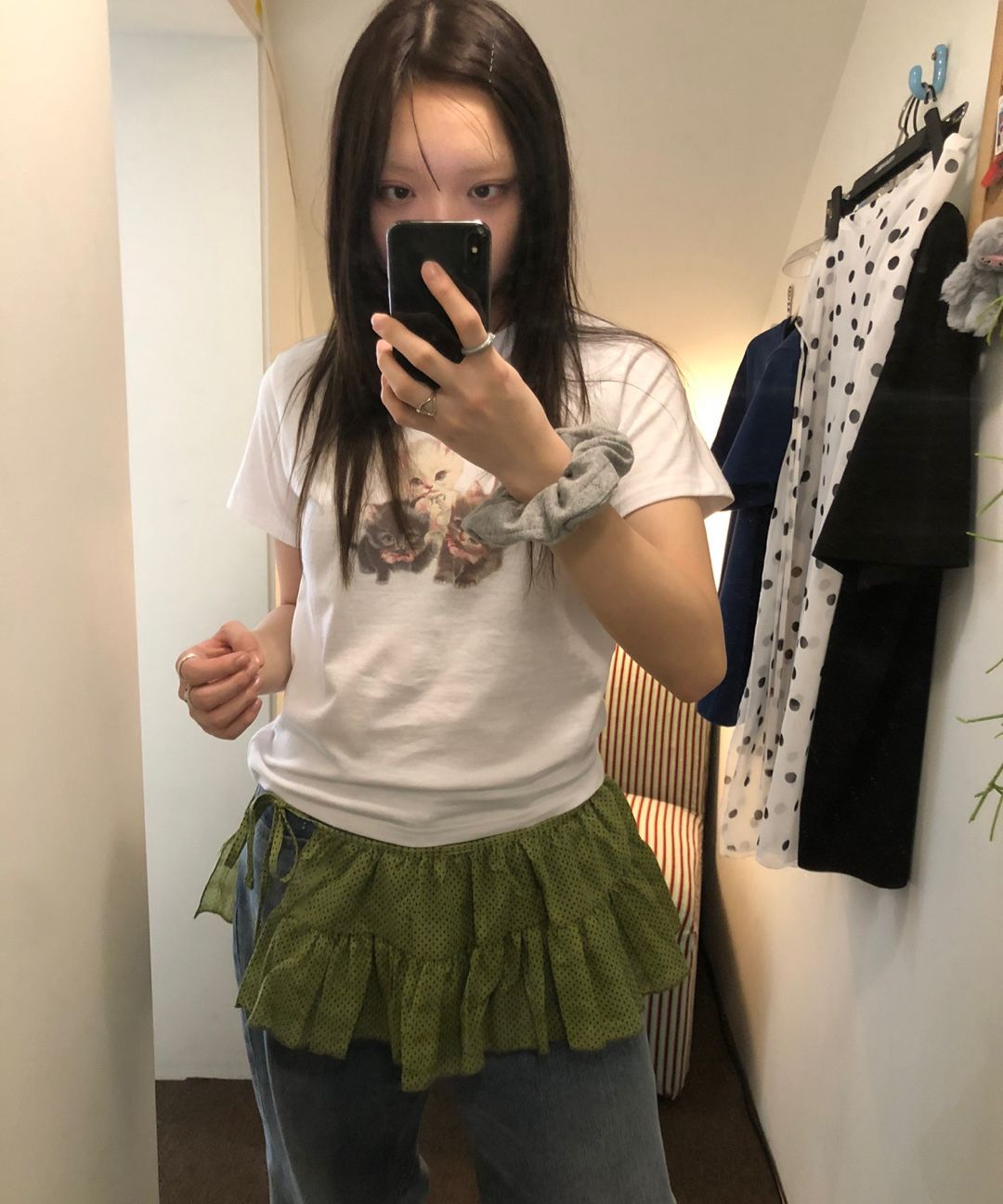 ミニスカート ITZAVIBE BLACK DOTTED LAYERED WRAP SHORT SKIRT 5BMR0045 MUSINSA | ITZAVIBE BLACK DOTTED LAYERED WRAP SHORT SKIRT