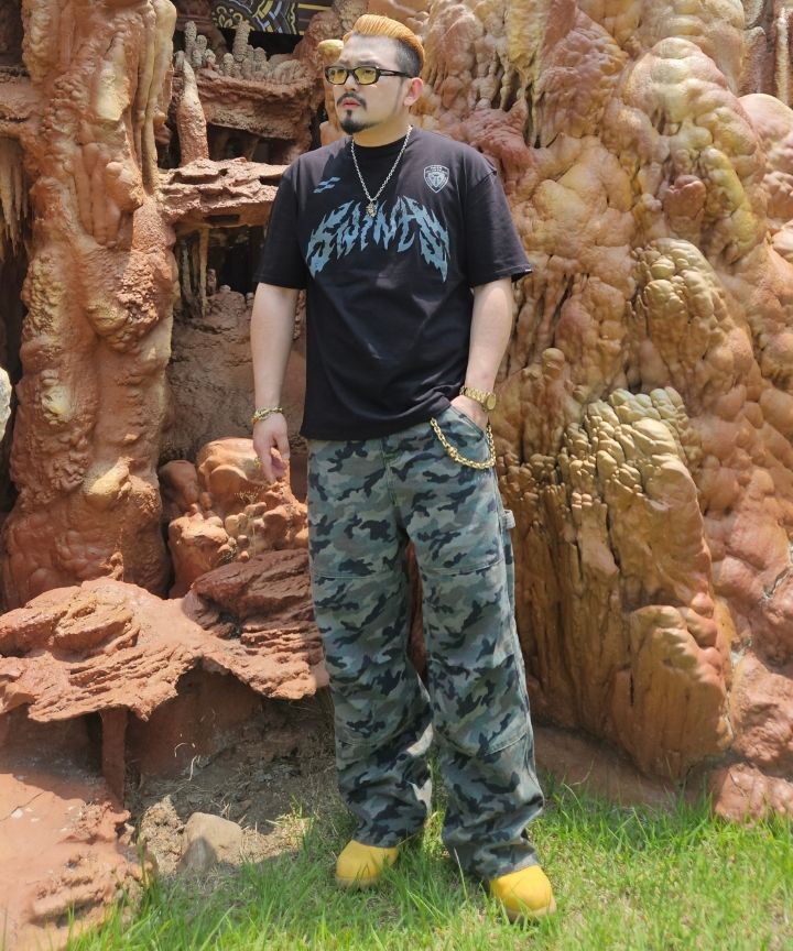 MUSINSA | SAINTPAIN SP Camo Cotton Work Pants Green