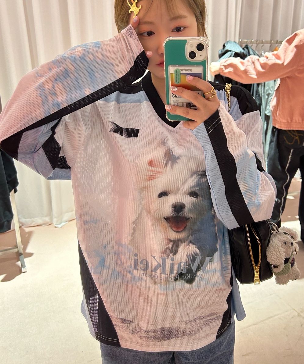 MUSINSA | WAI KEI Maltese Cloud Mesh Jersey Long Sleeve T