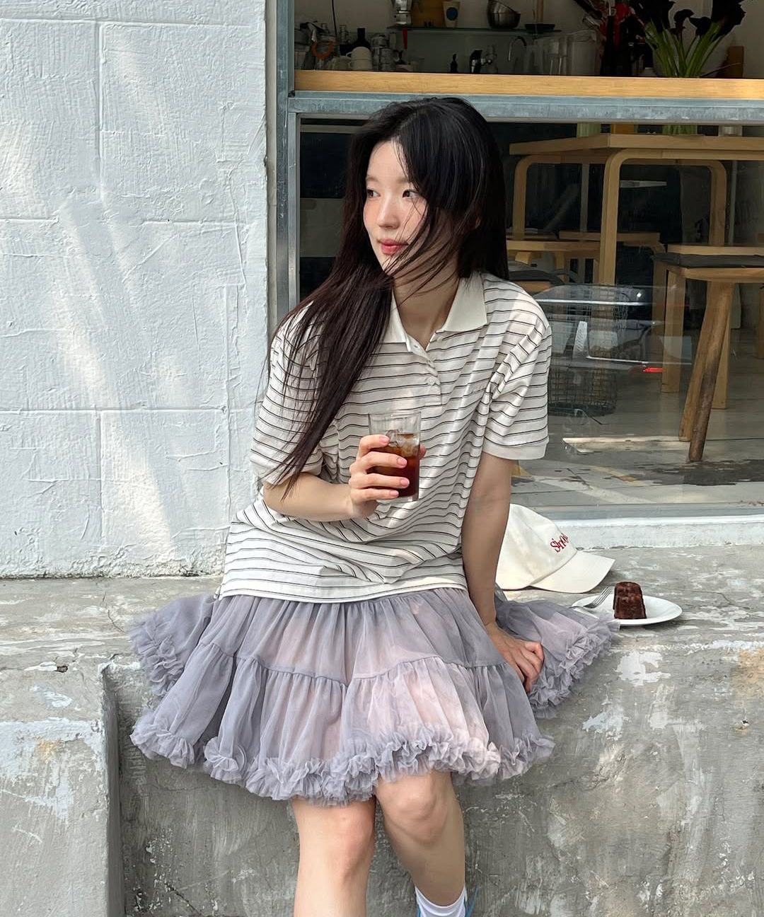【Sinoon】 Stripe Half Sleeve PK Shirt 3色 MUSINSA | SINOON Stripe Half Sleeve PK Shirt (Blue)
