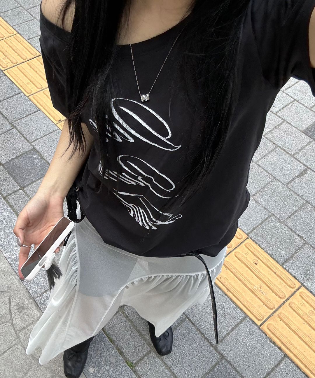 ★CRANK★LACE STRING OFF SHOULDER TOP_WHITE ★正規品/送料込 CRANK】LACE STRING OFF SHOULDER TOP | OUR BRAND,CRANK