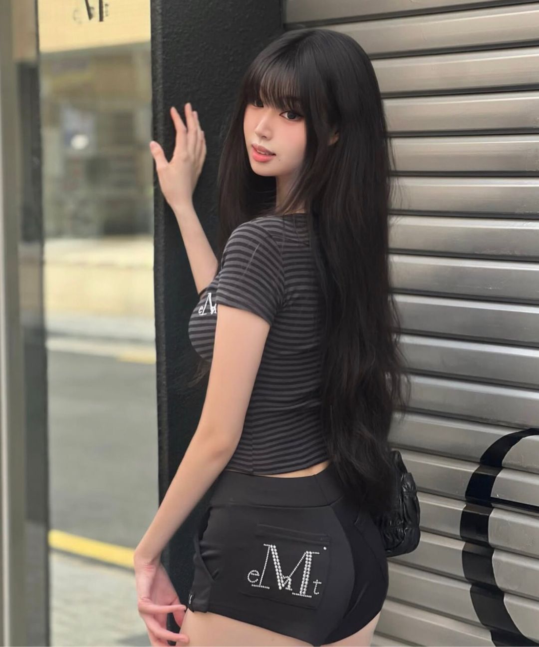 Tシャツ・カットソー MUCENT Emma V-neck Striped Short Sleeve Tee P00000XG MUSINSA | MUCENT Emma V-neck Striped Short Sleeve Tee