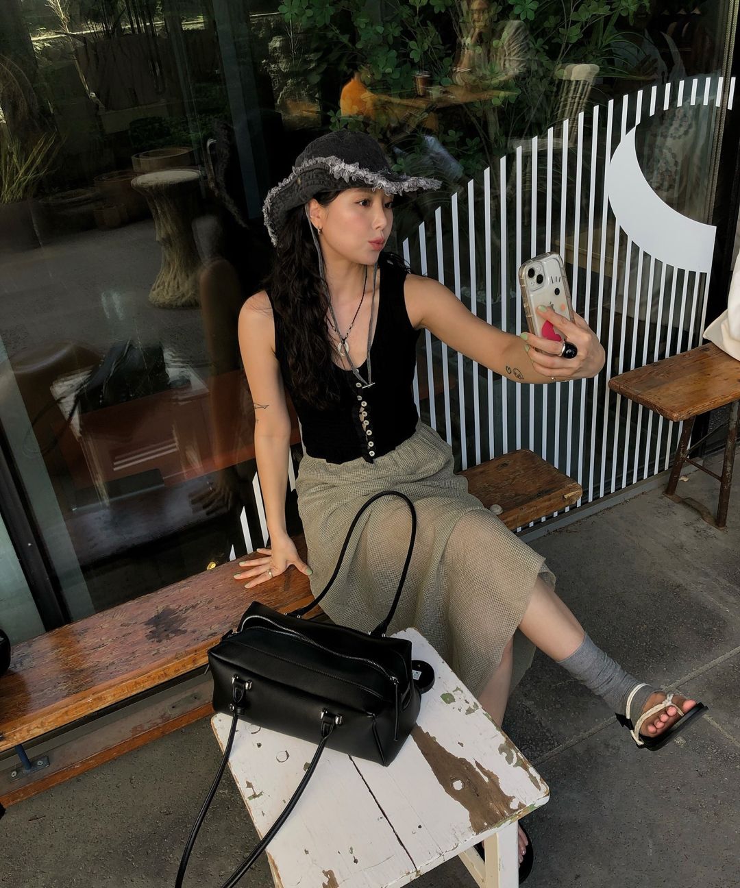 MUSINSA | KHIHO Easy Rope Sandals Black