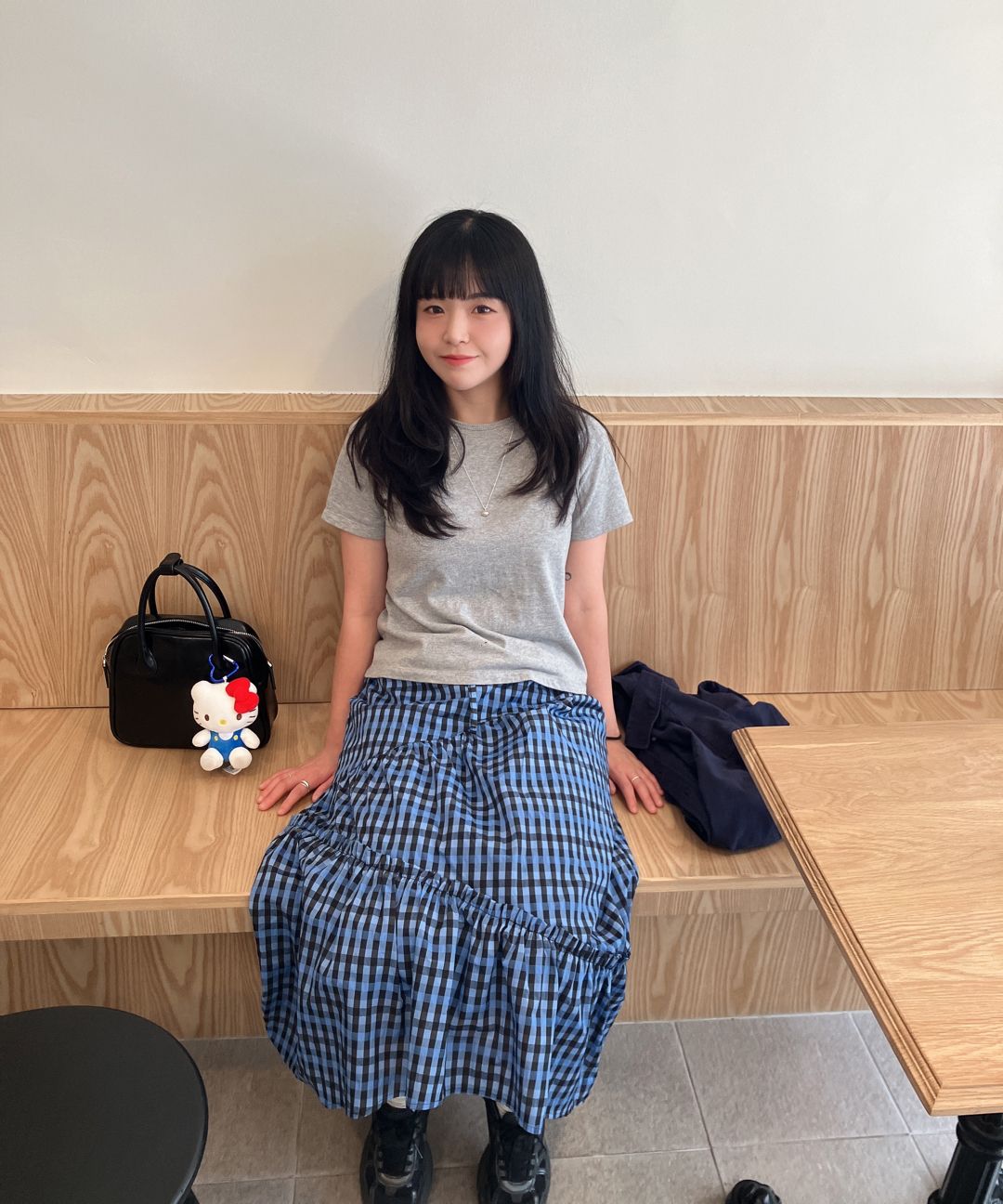 スカート [ENZO BLUES] Shirring Banding Skirt : 2color MUSINSA公式 | ENZO BLUES Shirring banding skirt (Blue)
