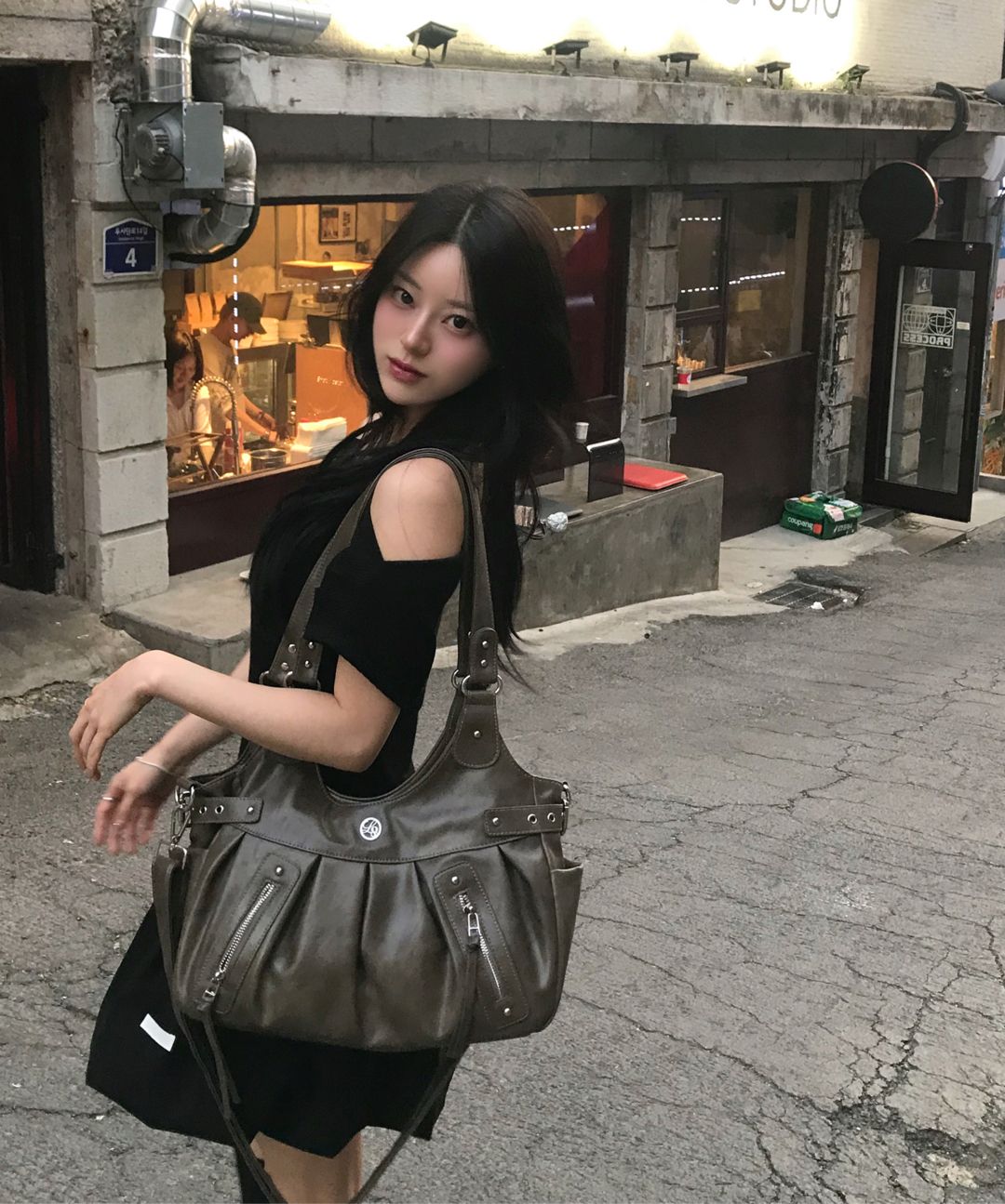 ショルダーバッグ・ポシェット ILLIGO 25ss Amber Buckle Shoulder Bag MUSINSA | ILLIGO Amber Buckle Shoulder Bag Beige