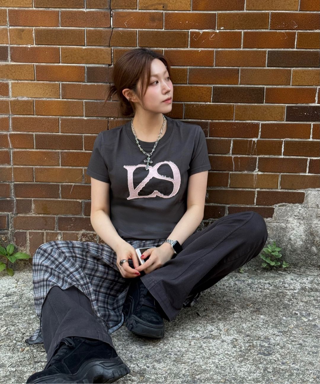 ★ILLIGO★ 129 LOGO PATCH T-SHIRT DOT MUSINSA | ILLIGO 129 Logo Patch T-Shirt White Dot