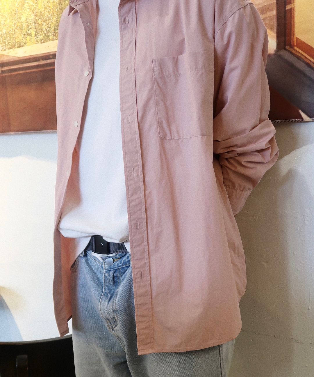 ★MUSINSA STANDARD★ Relaxed Washed Poplin Shirt Dusty Blue MUSINSA | MUSINSA STANDARD Relaxed Washed Poplin Shirt