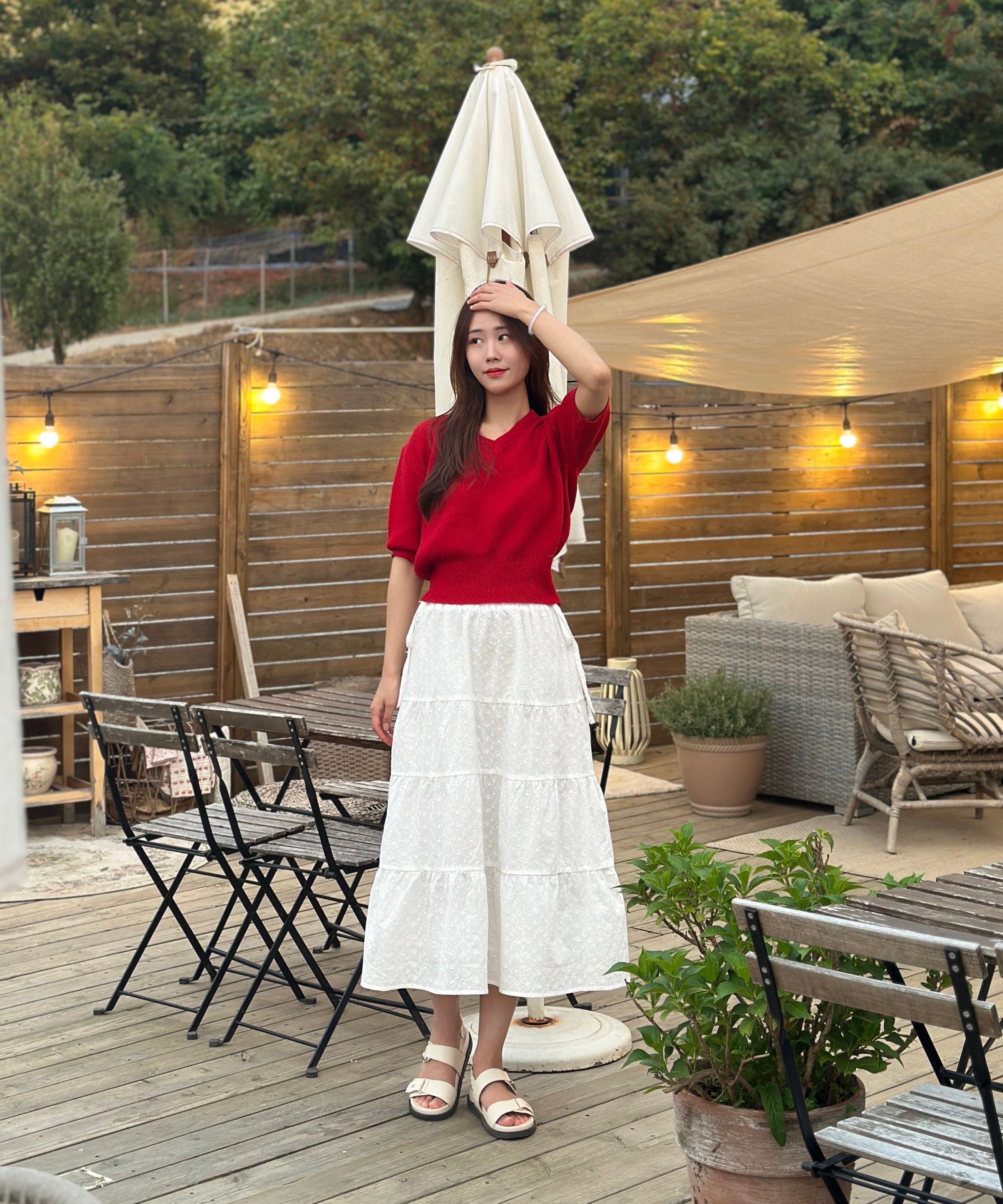 MUSINSA | BELLOL Cancan Flared Ribbon Skirt Black