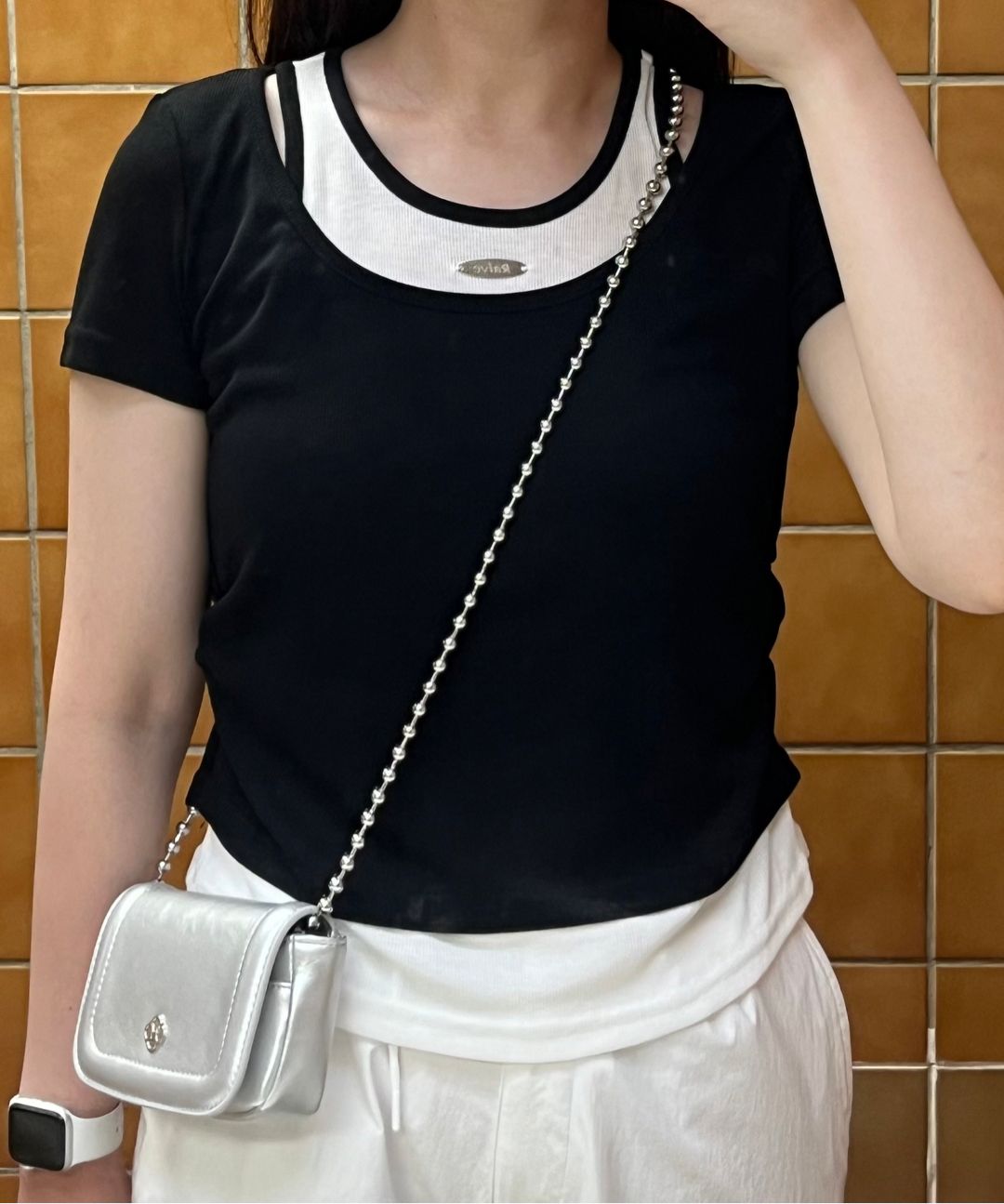 MUSINSA | HEEARI Poppy Chain Mini Bag_Silver