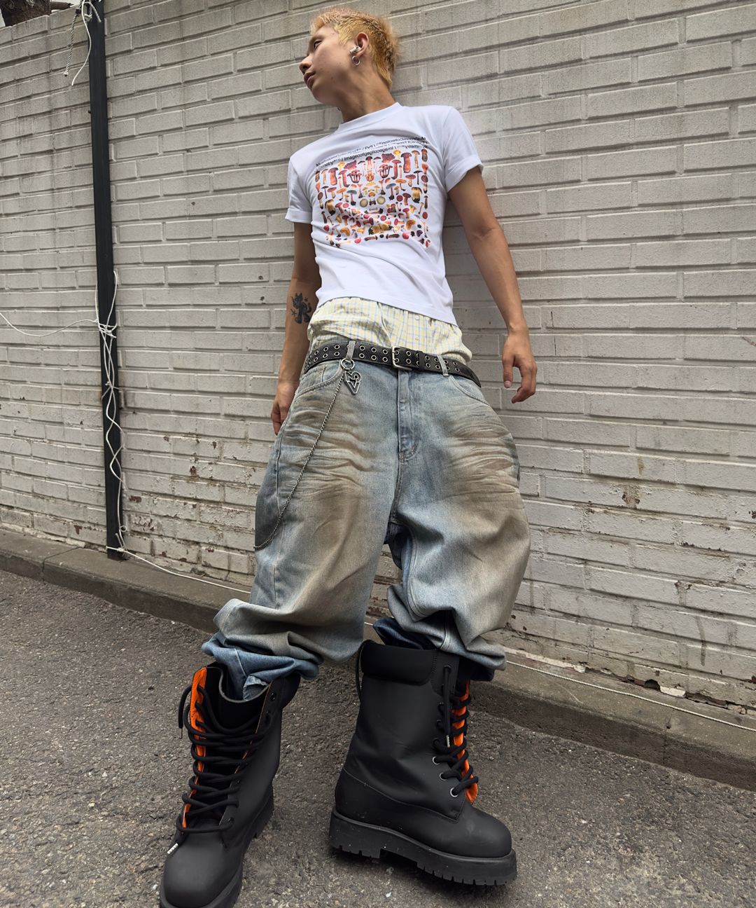 MUSINSA | GRAILZ COATED BALLON DENIM PANTS [BLUE]