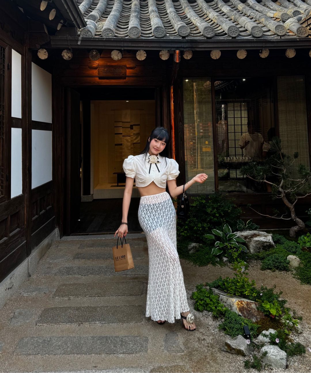 MUSINSA | SCULPTOR Rosetta Baby Shirt Ivory