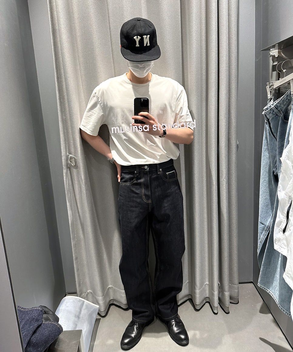 MUSINSA | MUSINSA STANDARD Loose Straight Denim Pants [Gray]