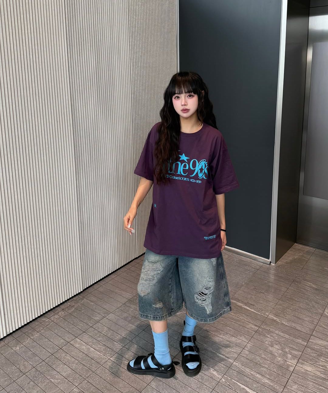 デニム・ジーパン ODD STUDIO SALT WASHED DAMAGE DENIM HALF PANTS MUSINSA | ODDSTUDIO Salt Wash Damage Denim Half Pants - BLUE