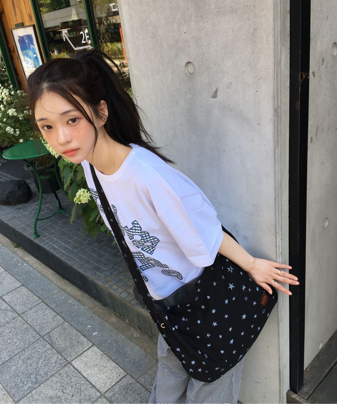 ★MIM the wardrobe★ Star Print Reversible Bag Black Charcoa MUSINSA | MIMTHEWARDROBE Star Print Reversible Bag_ Black