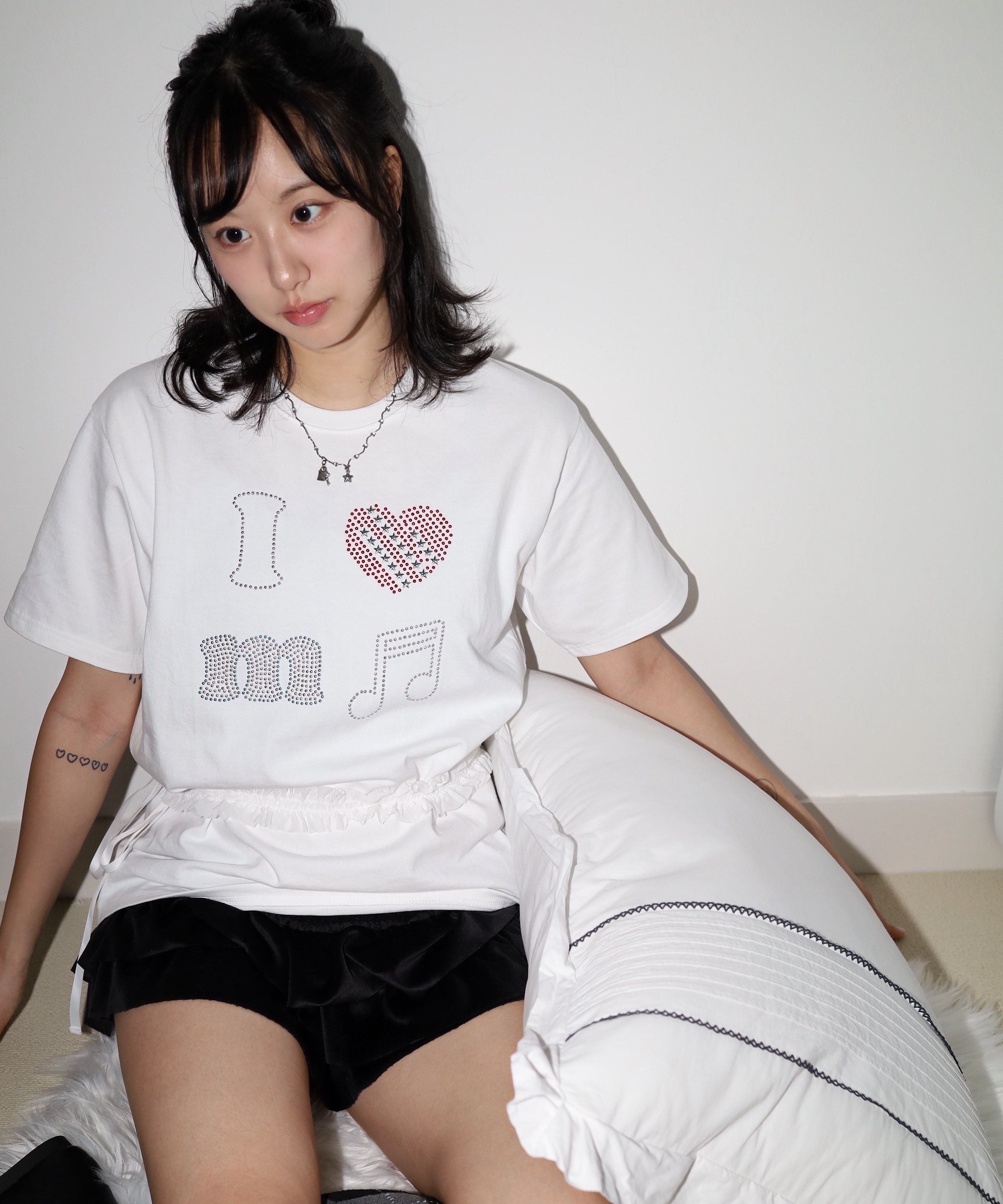 [87MM]Mmlg★UNISEX★LOVE MM HF-T MUSINSA | MMLG [Mmlg] LOVE MM HF-T (EVERY WHITE)