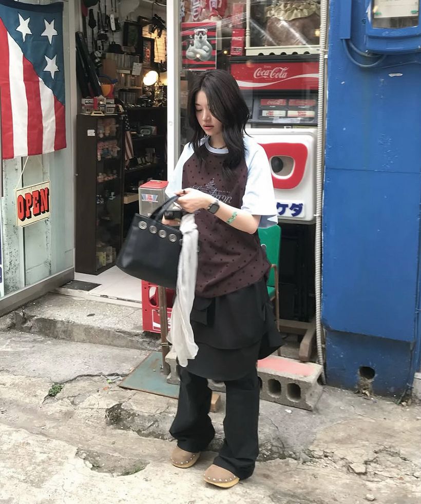 ◆MISEKI SEOUL◆ Unbalanced layers midi skirt CHARCOAL MSK25 MUSINSA | MISEKI SEOUL Unbalanced layers midi skirt CHARCOAL