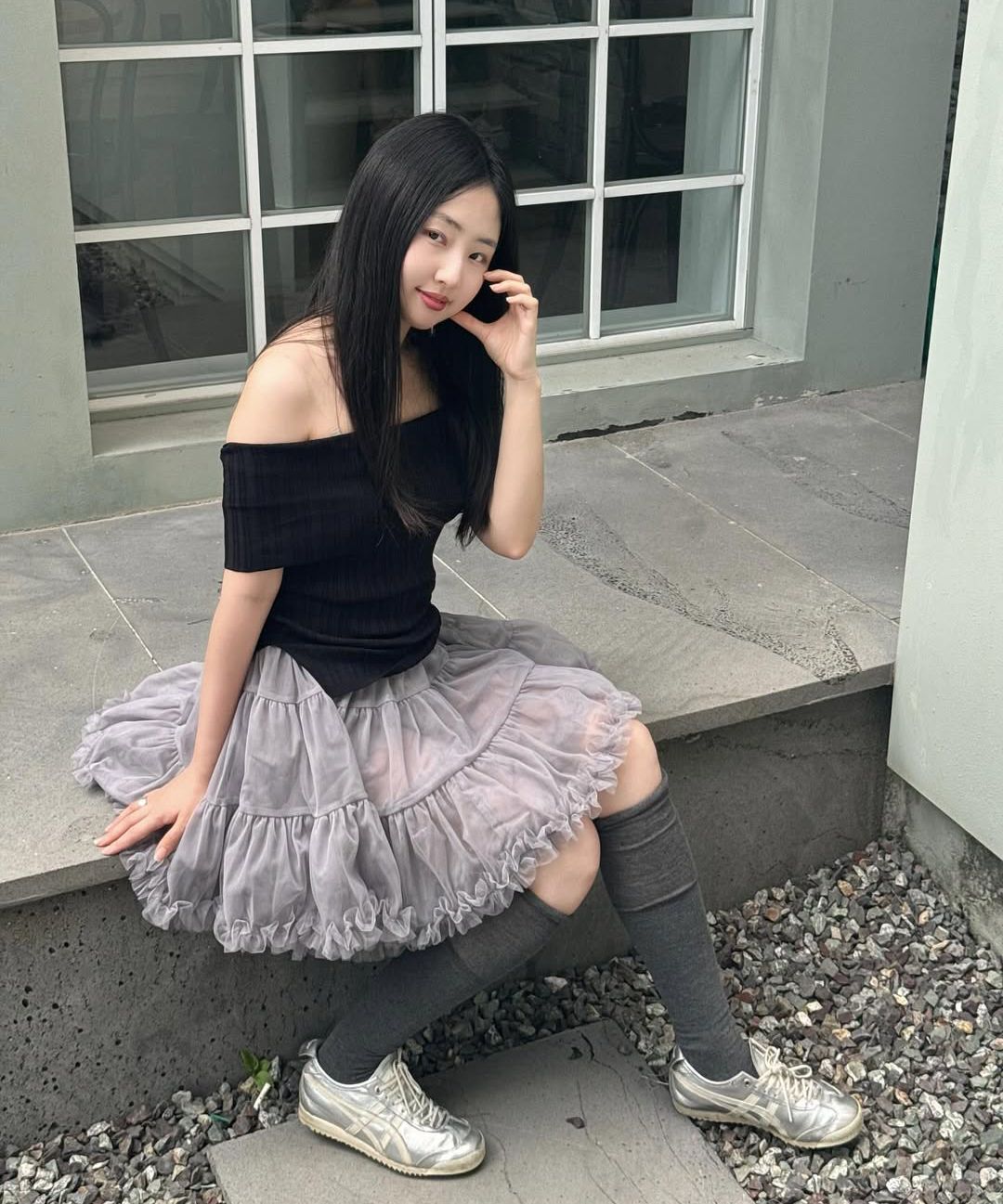 MUSINSA | SINOON Tute Skirt (Light Grey)
