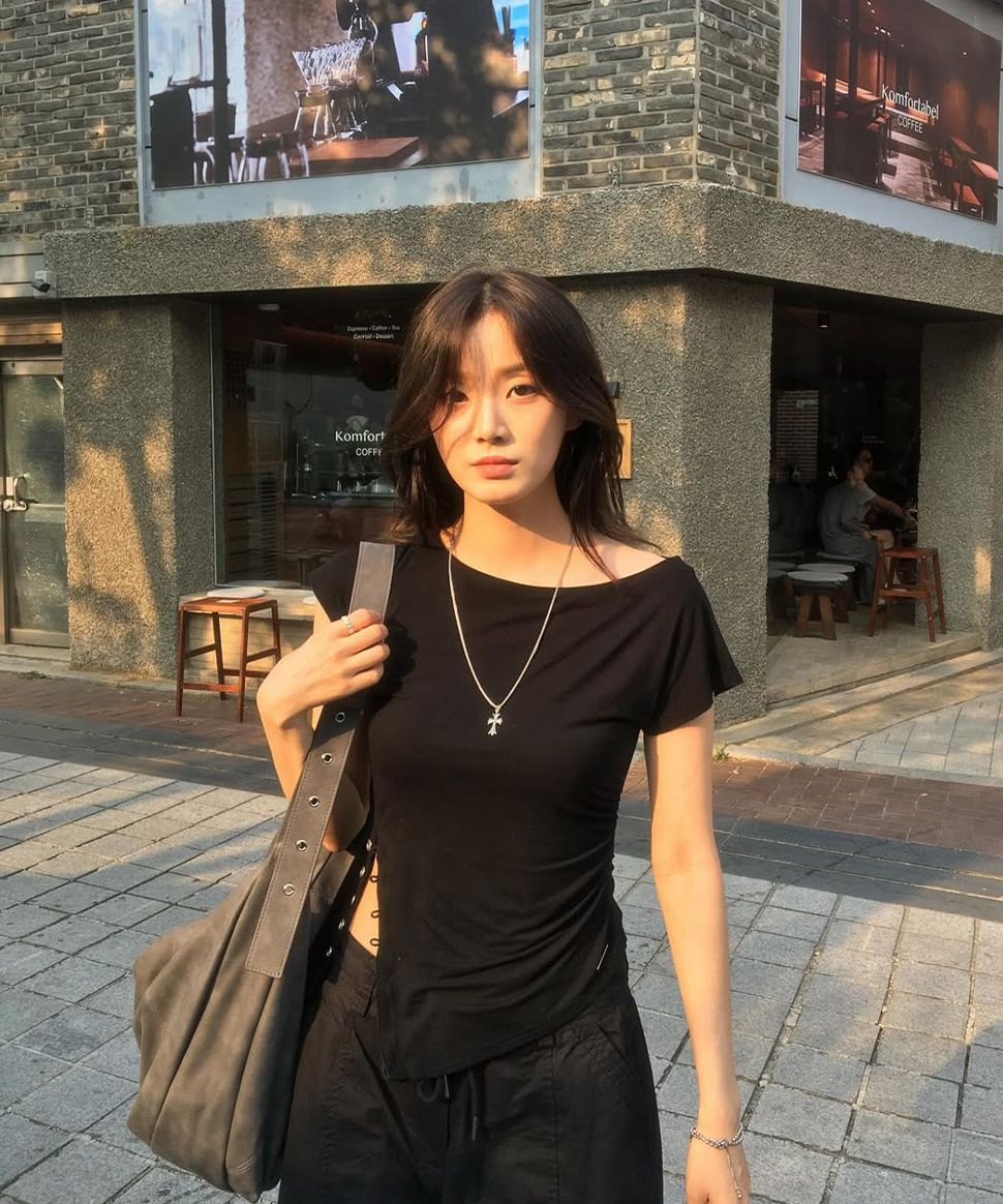 【Miseki SEOUL】25ss Side shirring slit top MUSINSA | MISEKI SEOUL Side shirring slit top BLACK