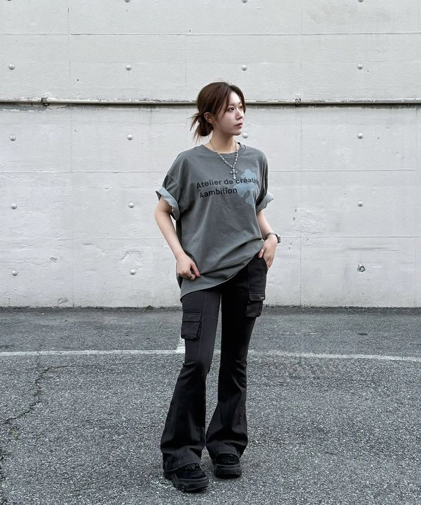 MUSINSA公式 | MISEKI SEOUL Line pocket cargo pants CHARCOAL