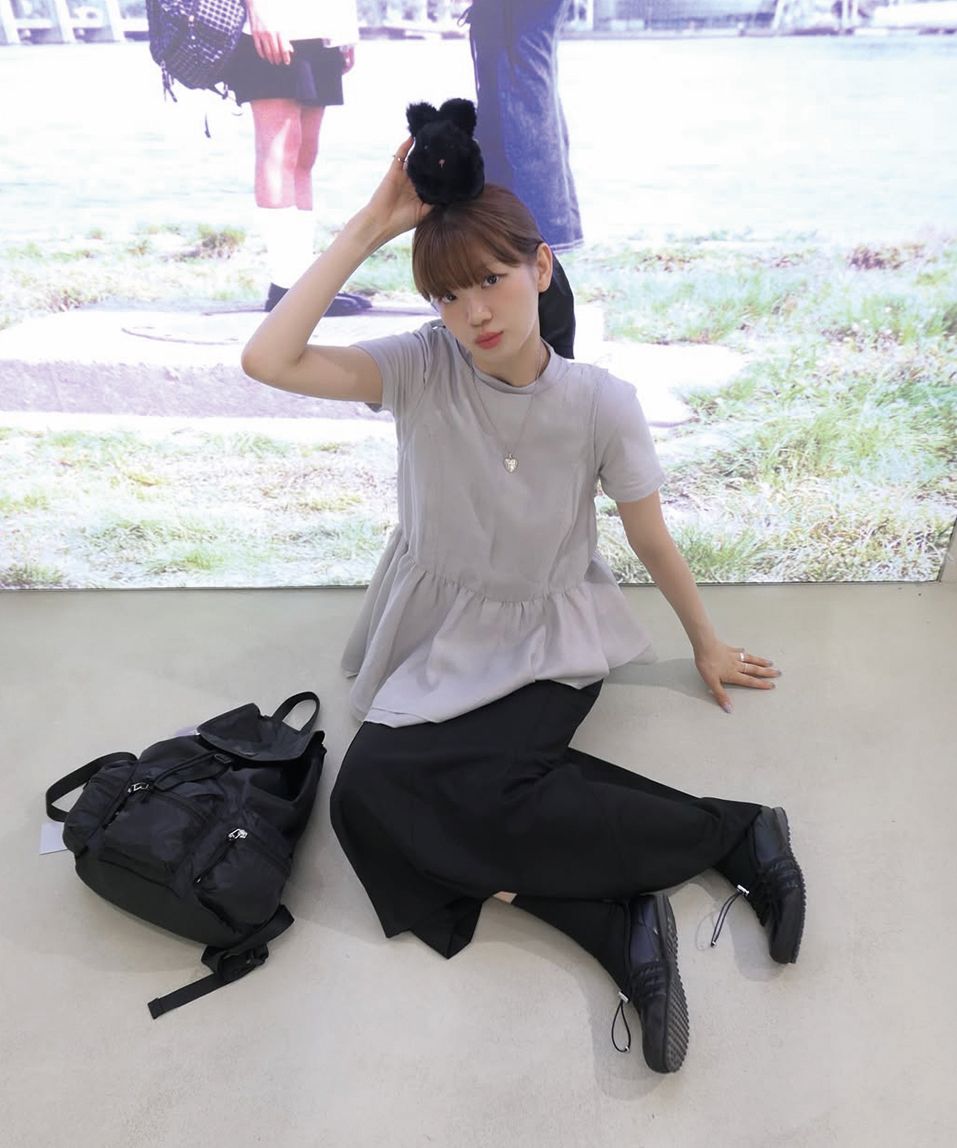 MUSINSA | MISEKI SEOUL Basic short sleeves GREY