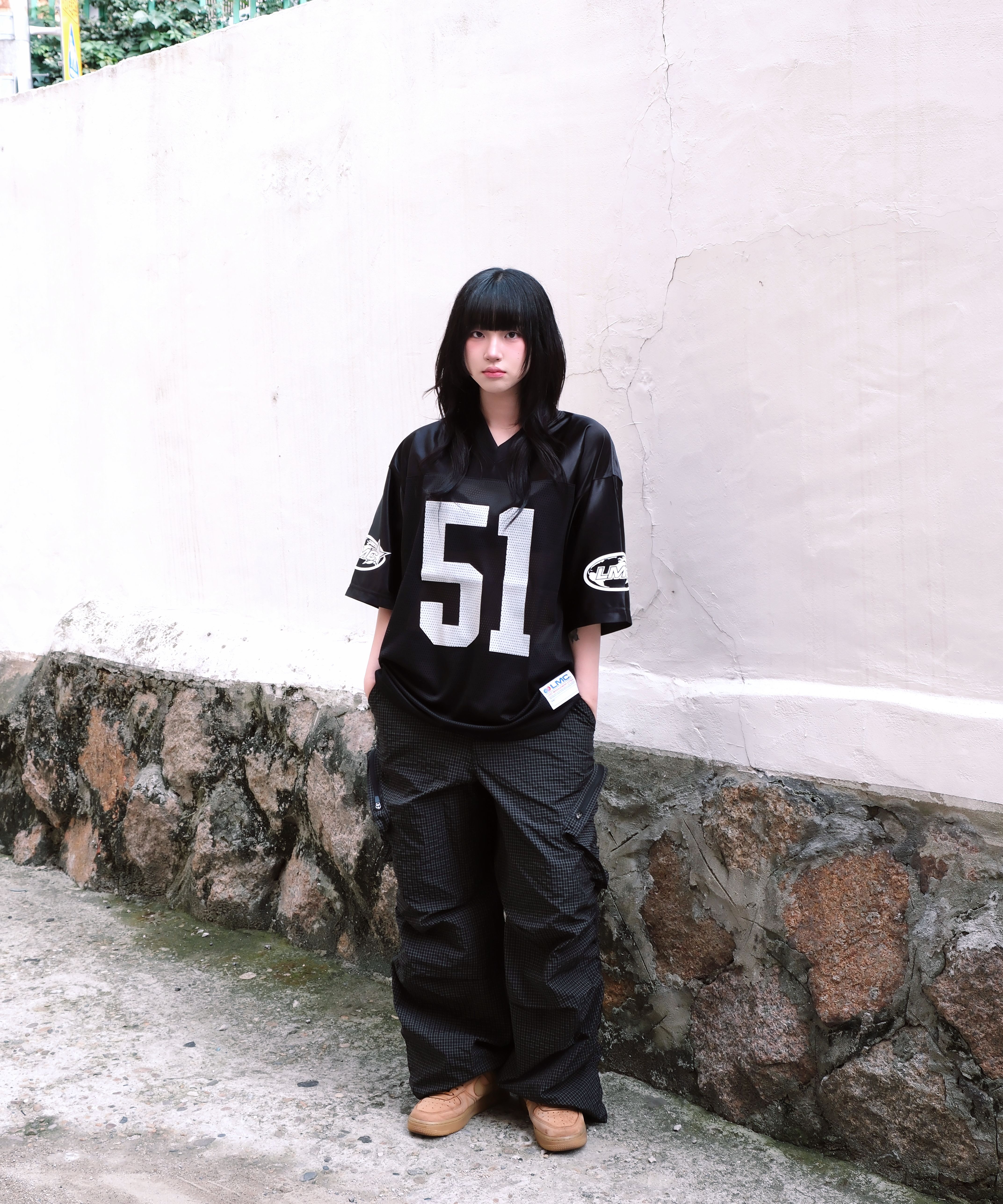 MUSINSA公式 | LMC STAR FOOTBALL JERSEY black