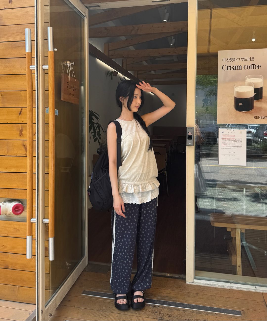 パンツ RONRON WALFFLE FLORAL TRACK PANTS MUSINSA | RONRON WALFFLE FLORAL TRACK PANTS GREY