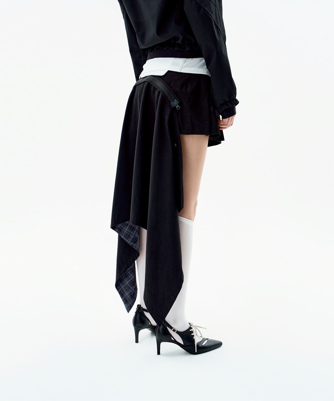 【OJOS】25SS★ Multipanel Pleats Skirt MUSINSA | OJOS Multipanel Pleats Skirt / Black