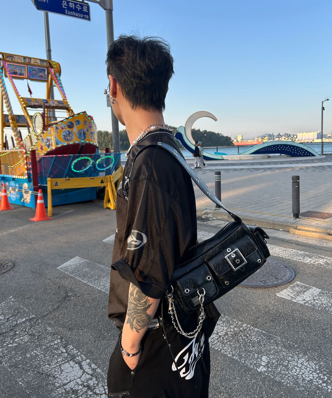 【BLACKPURPLE】25SS★ Mini Fortress Bag BLACKPURPLE #NEWDROP Mini Fortress Bag -black 프리오더 기간