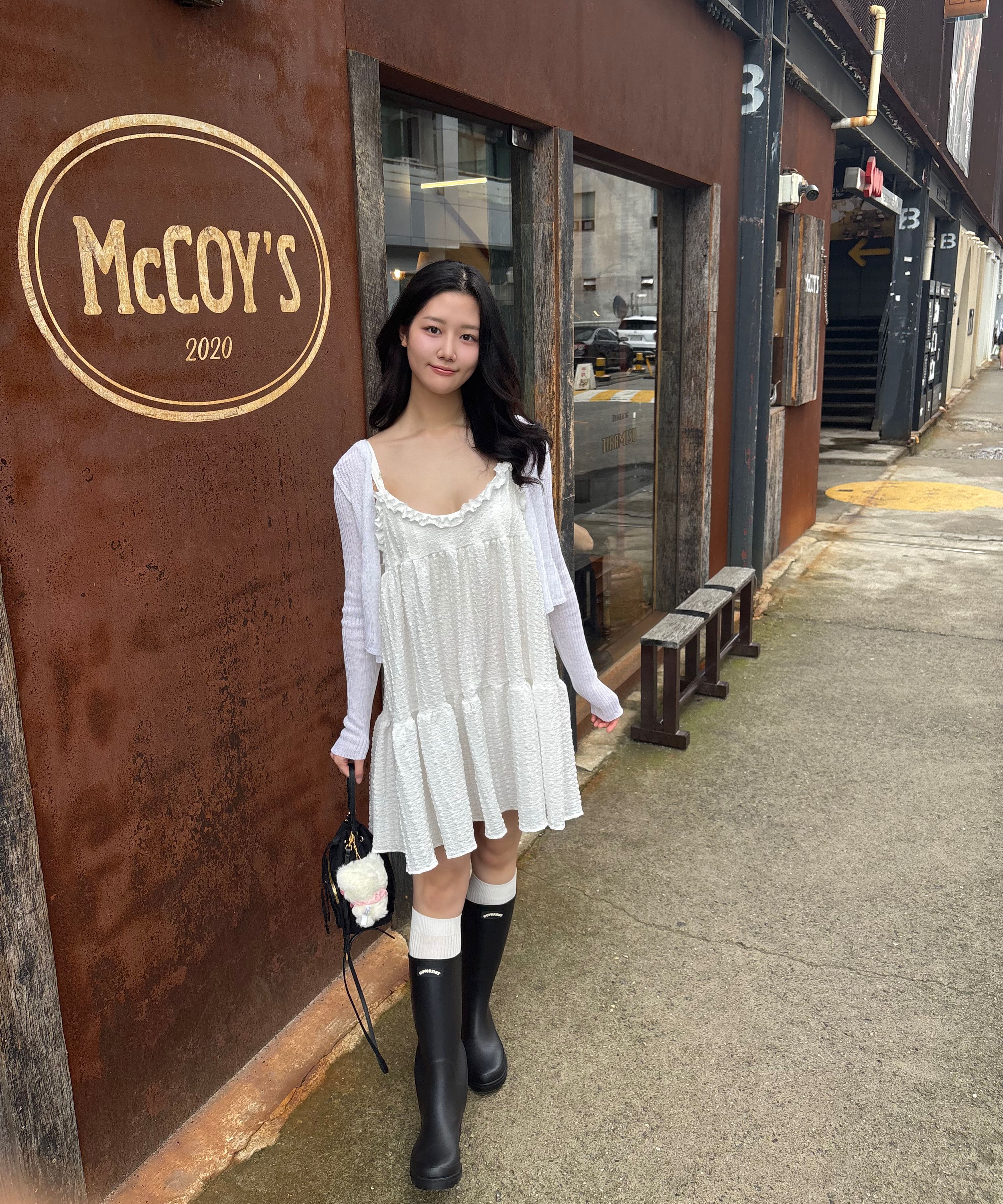 COVERNAT WOMAN ■ Clover Heart Back Lace Up Rain Boots Long MUSINSA | COVERNAT WOMAN Clover Heart Back Lace Up Rain