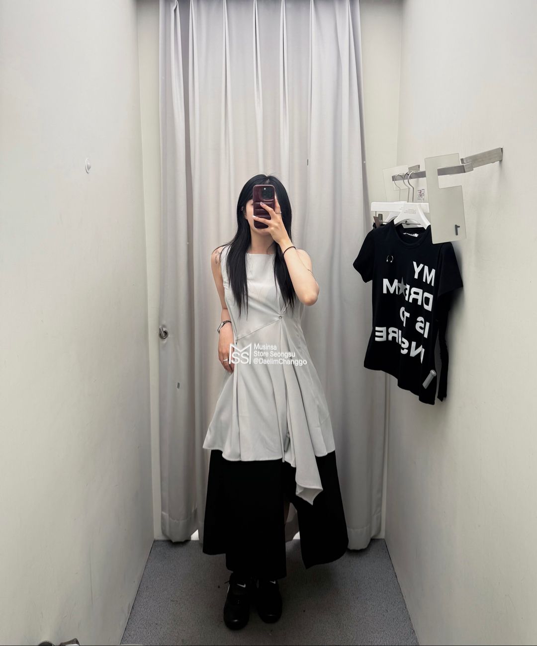 미세키서울(MISEKI SEOUL) Billow sheer sleeveless one piece