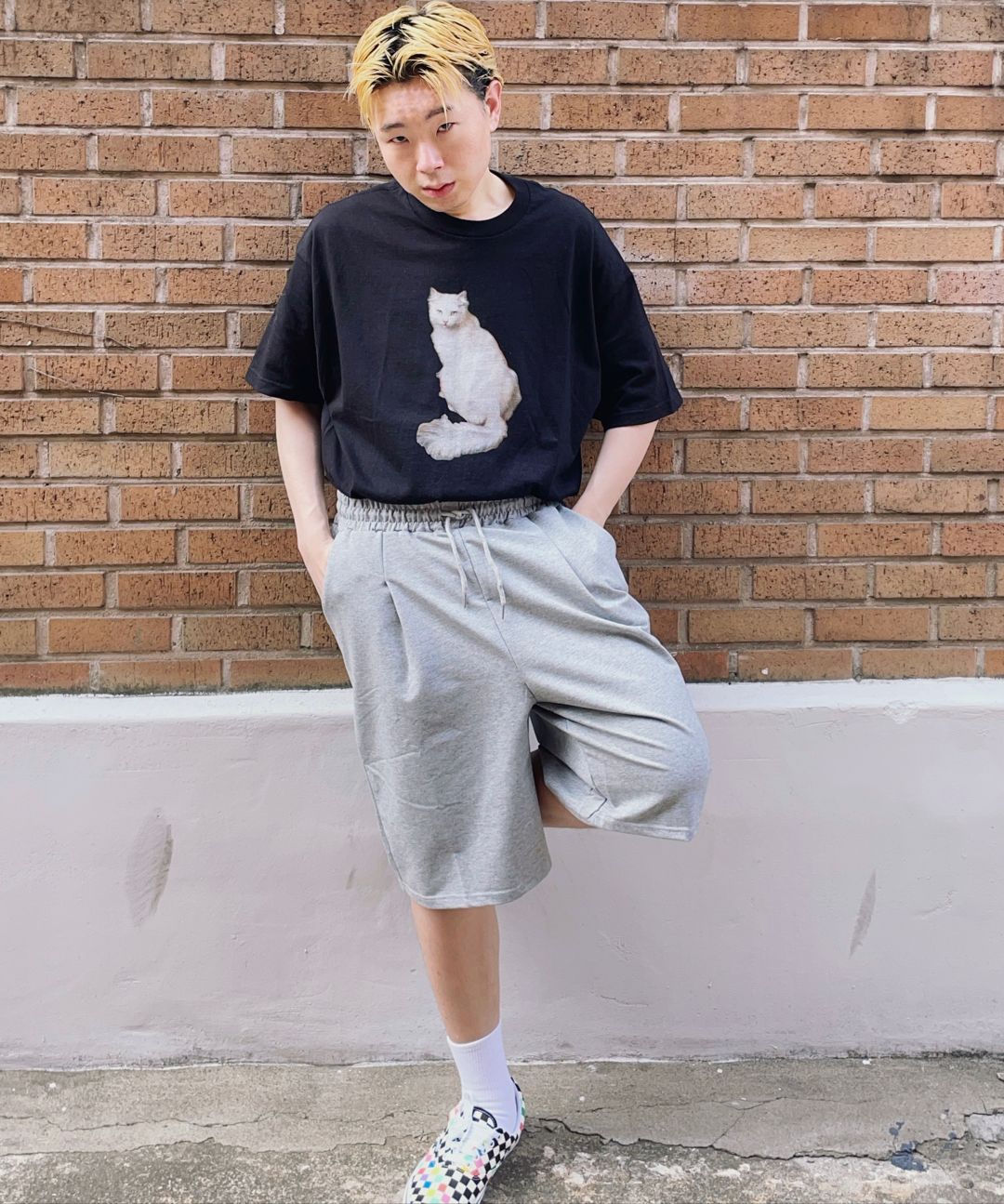 MUSINSA公式 | DIMITRI BLACK VLAD Cut-off Applique Short