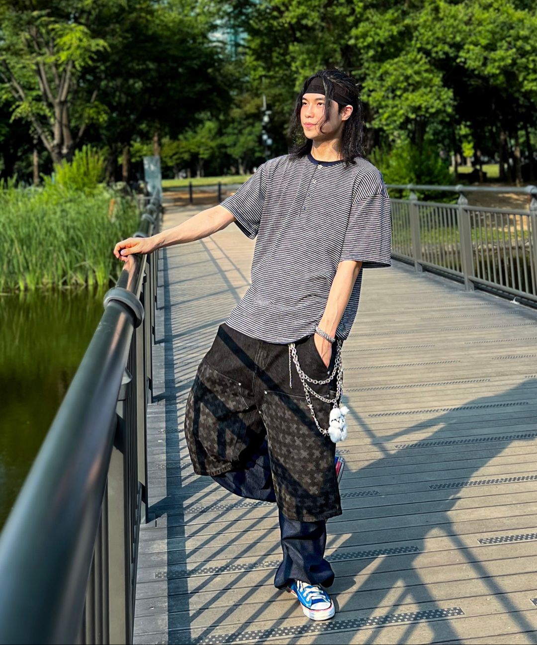 XTONZのXP275 Cross Carpenter Bermuda Denim Pants 全2色 MUSINSA | XTONZ XP275 Cross Carpenter Bermuda Denim Pants (BLUE)