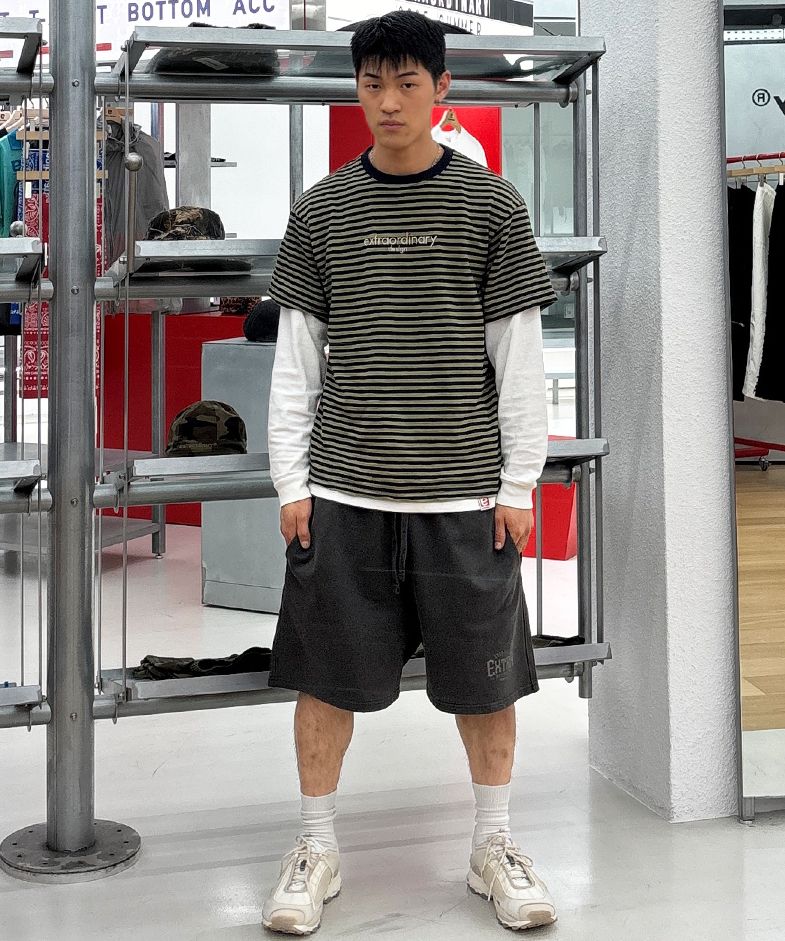 ★ EXTRAORDINARY ★ 日本未入荷 STRIPE RED DOT TEE MUSINSA公式 | EXTRAORDINARY STRIPE RED DOT TEE NAVY