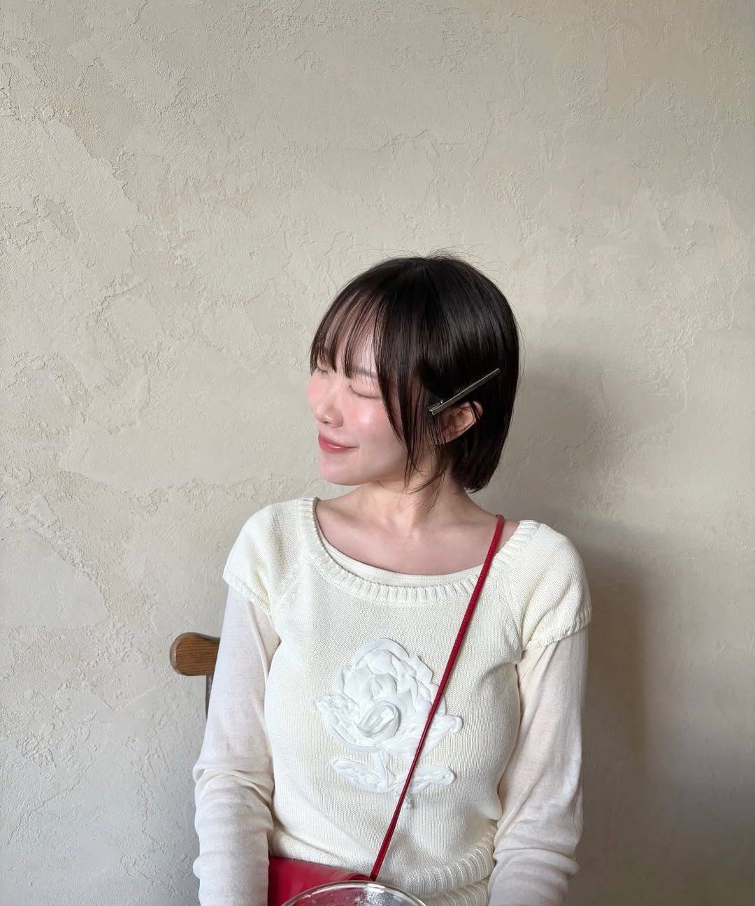 【Sinoon】 Flower Raglan Knit 2色 MUSINSA | SINOON Flower Raglan Knit (Cream)