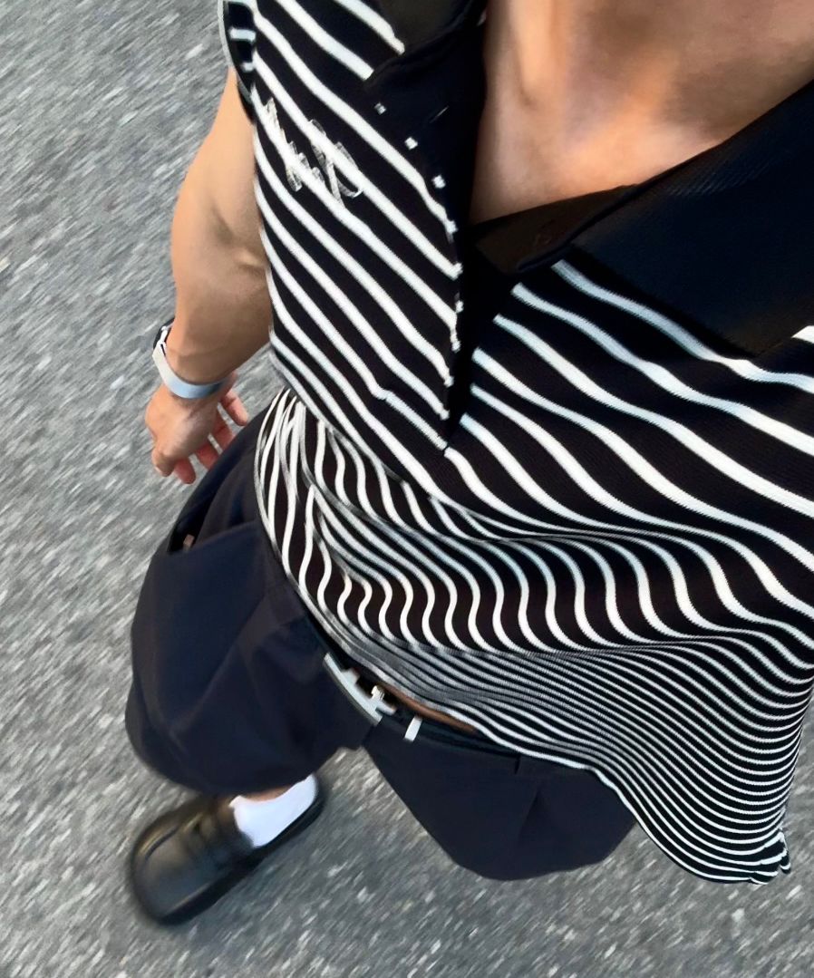 ★LECYTO★ Vintage Multi Stripe PKBlack MUSINSA | LECYTO Vintage Multi Stripe PK_[Navy]