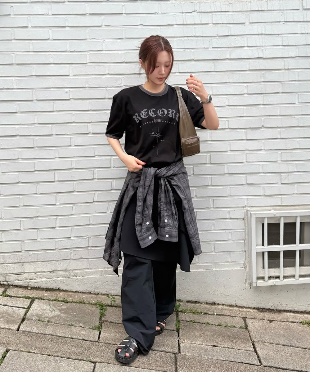 ◆MISEKI SEOUL◆ Draped midi skirt pants SET BLACK MSK251PT0 MUSINSA | MISEKI SEOUL Draped midi skirt pants SET BLACK