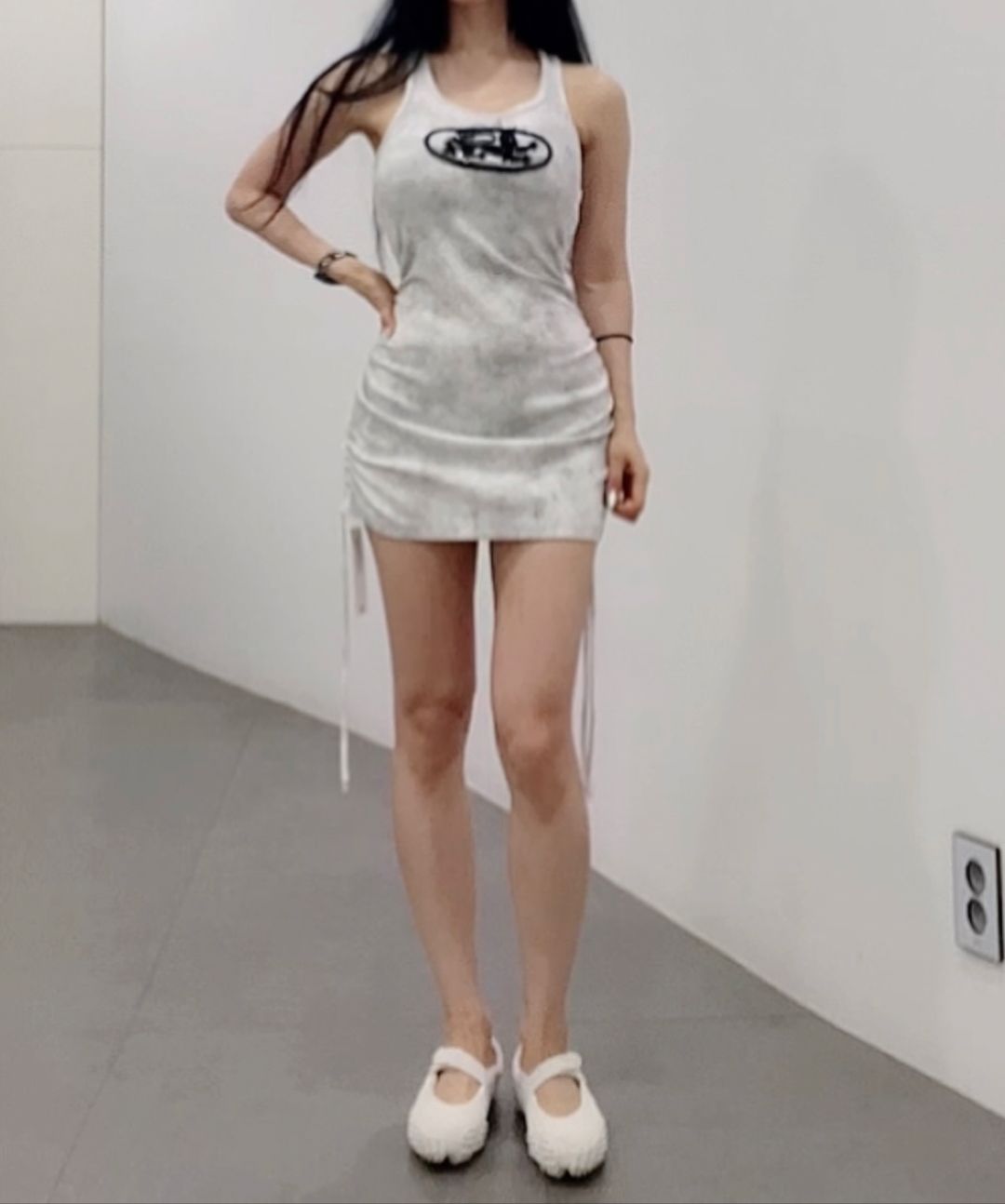 ワンピース BADBLOOD Lion Patch Tank Mini Dress MUSINSA | BADBLOOD Lion Patch Tank Mini Dress - Washed White