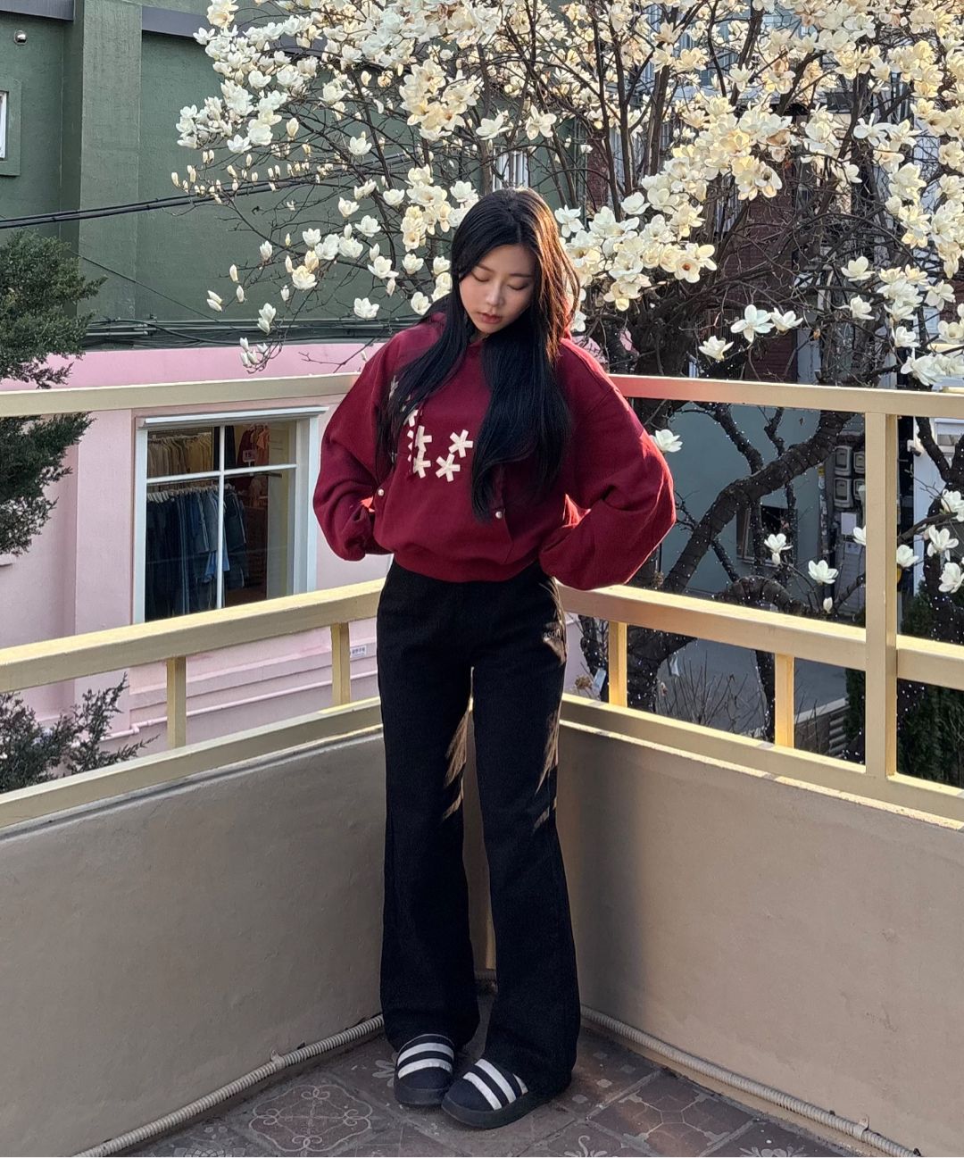 MUSINSA | ASON SMOG WIDE PANTS / BLACK
