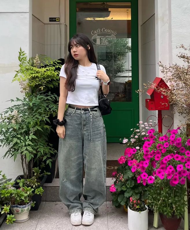 【BAON】Masaru Summer Banding Wide Balloon Washing Denim PT BAON】Masaru Summer Banding Wide Balloon Washing Denim PT
