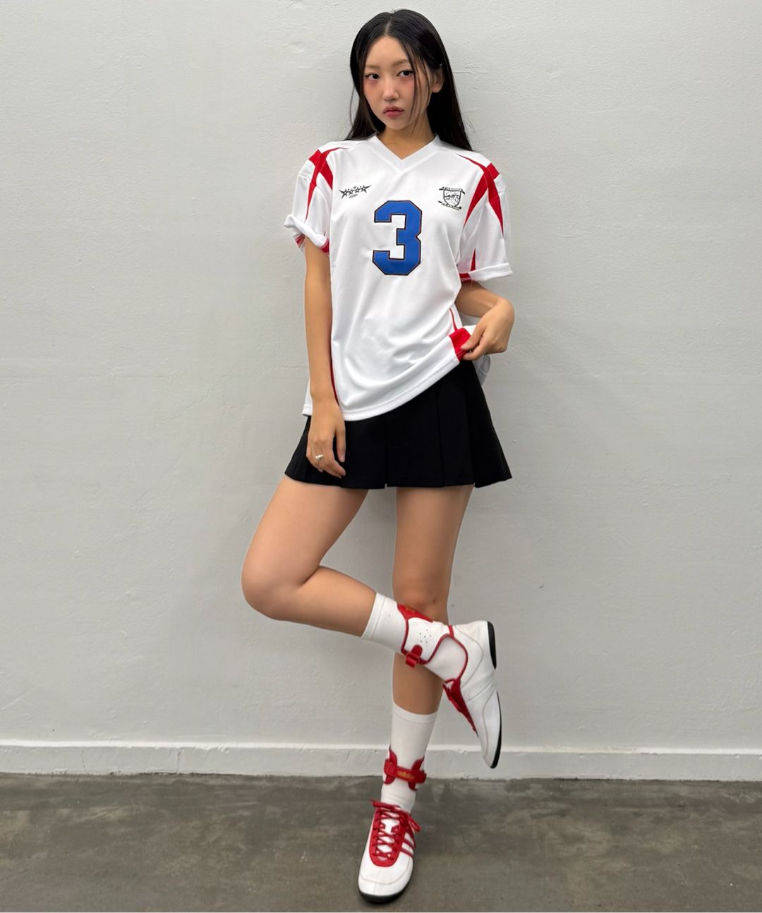 ★LARTIGENT★ L17 COLORBLOCK FOOTBALL TOPWHITE MUSINSA | LARTIGENT L17 COLORBLOCK FOOTBALL TOP(WHITE)