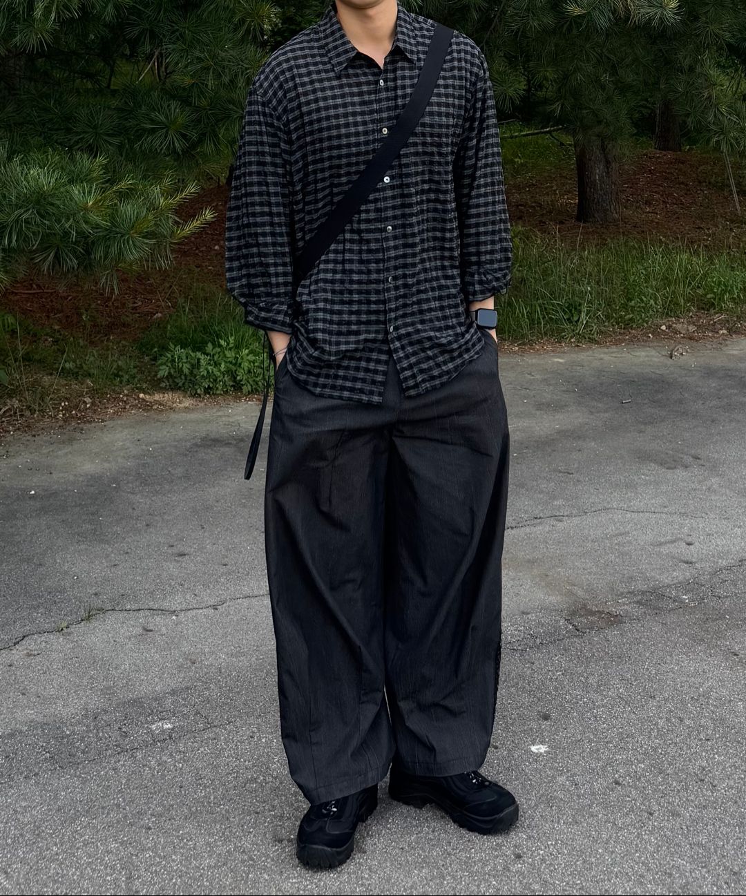 スラックス DNSR Summer one-tuck wide pants 5SH146 MUSINSA | DNSR Summer one-tuck wide pants beige