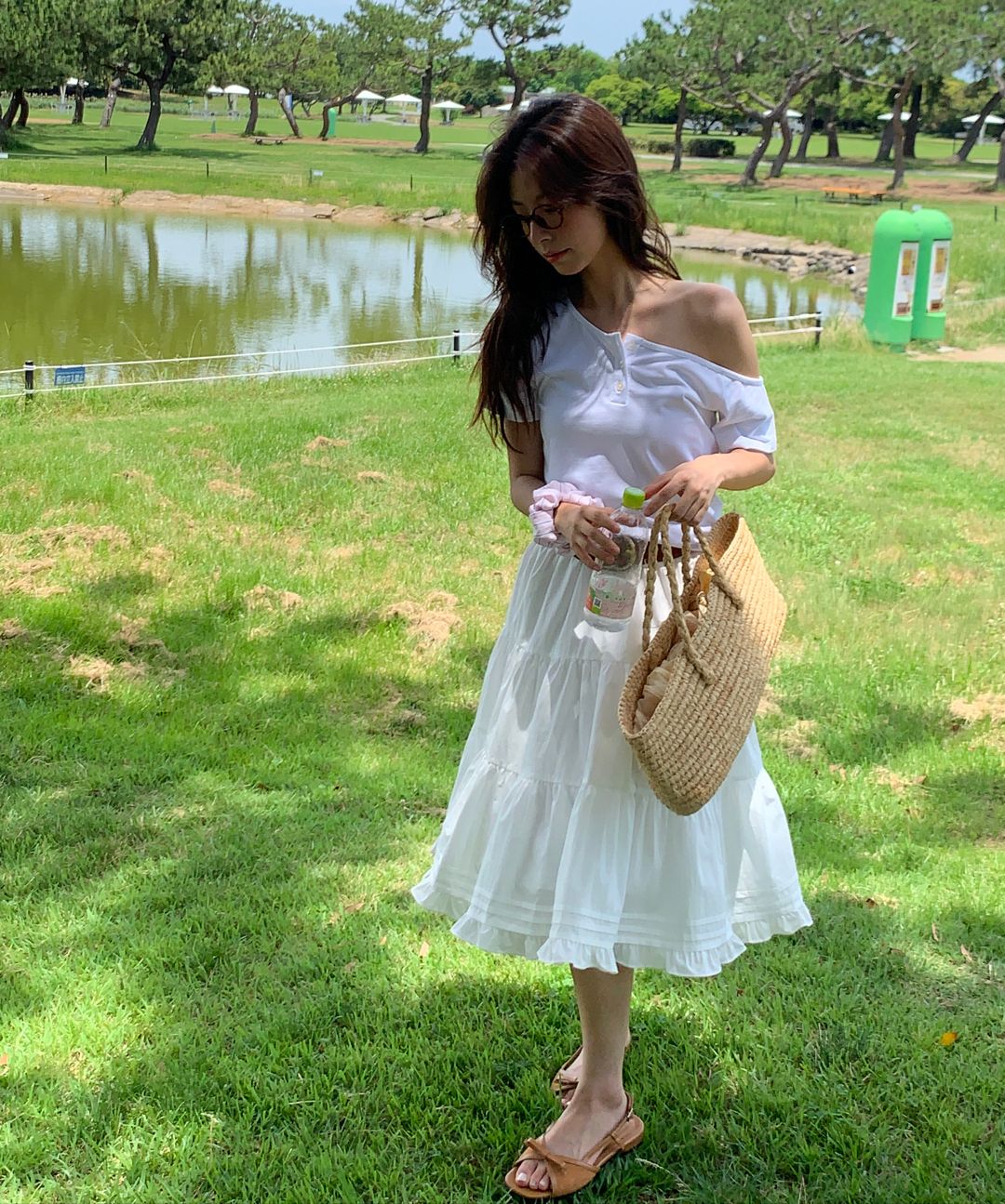 MUSINSA | LETTER FROM MOON Bennys Cancan Midi Skirt (Ivory)