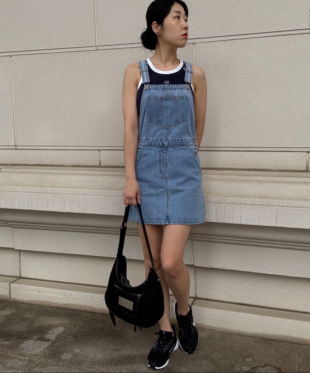 MUSINSA MUSINSA STANDARD WOMAN WOMENS OVERALL MINI DENIM DRESS