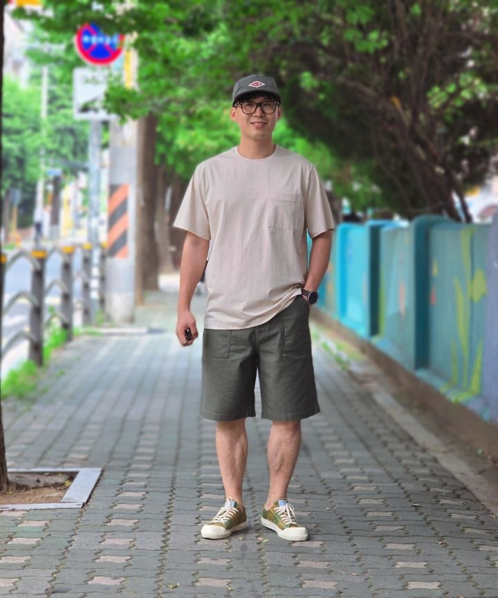★MUSINSA STANDARD★ Replica Fatigue Shorts Sand Beige MMDPH MUSINSA | MUSINSA STANDARD Replica Fatigue Shorts [Sand Beige]