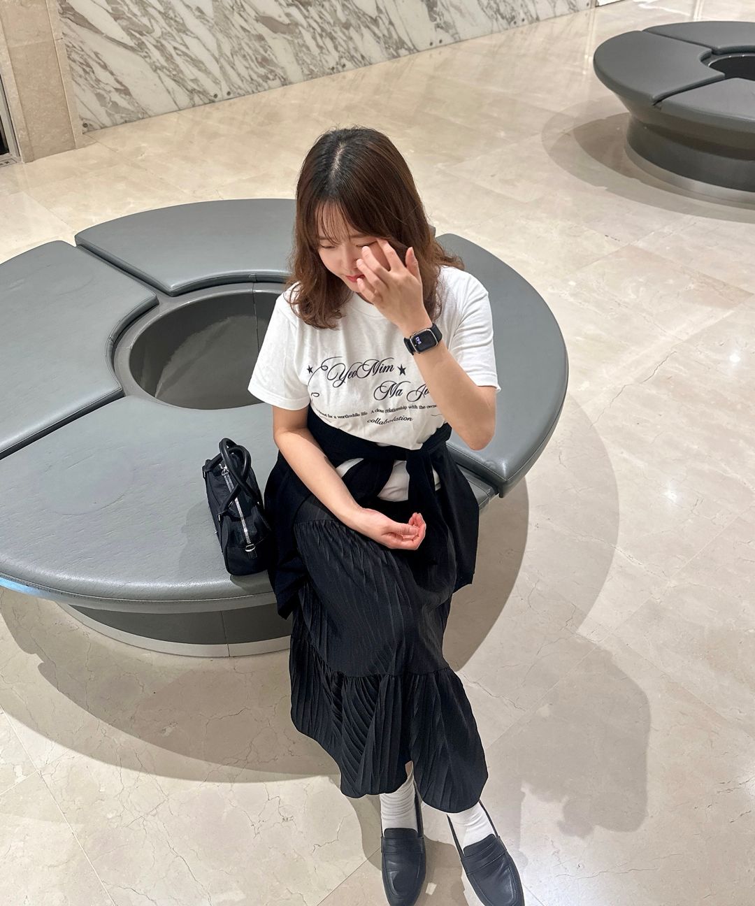 【Matin Kim】 BABY SPORTY TOTE BAG ★追跡可 MUSINSA | MATIN KIM BABY SPORTY TOTE BAG IN BLACK