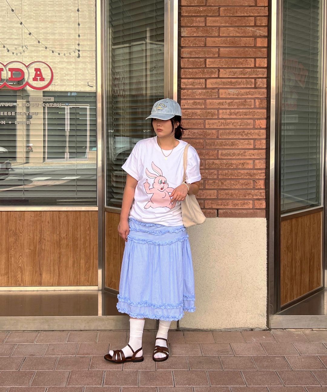 Tシャツ・カットソー LAUGHER Puck and Run Bunny Pink T-Shirt White TS66 MUSINSA公式 | LAUGHER Puck and Run Bunny (Pink) T-Shirt - White